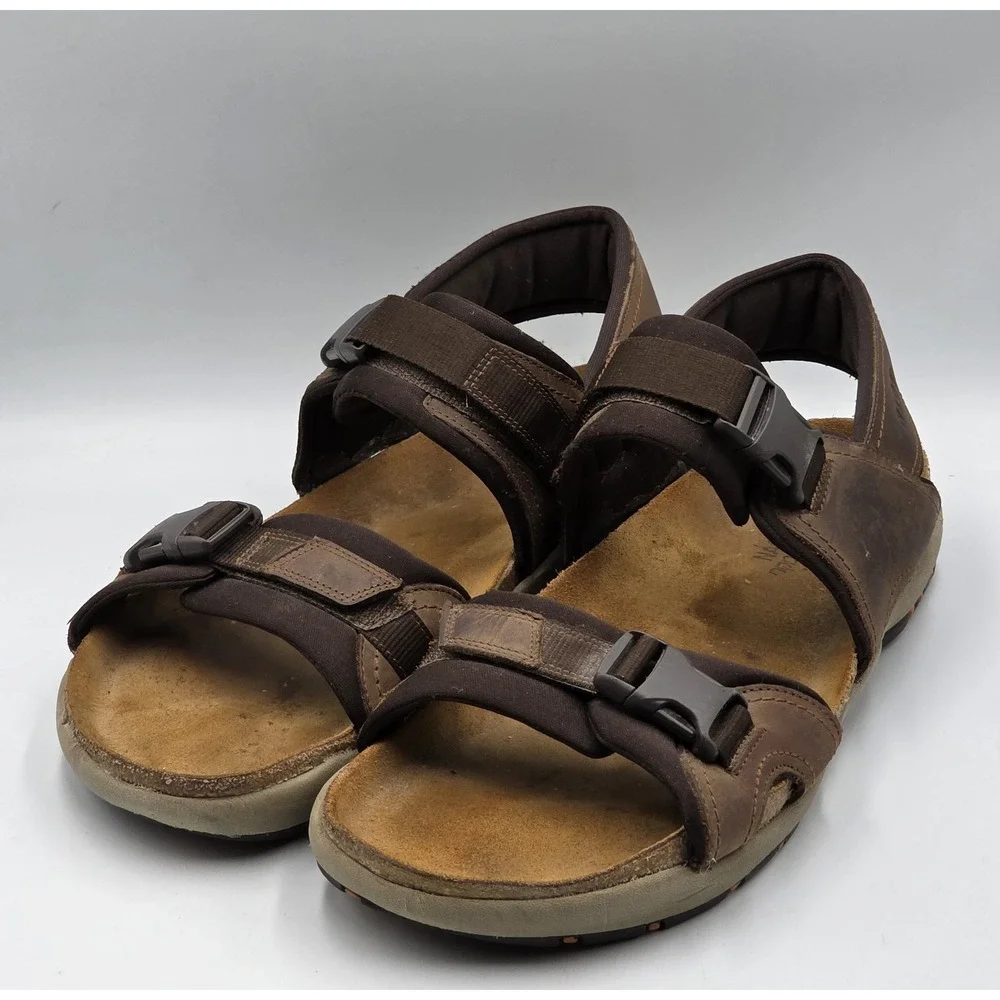 Naot Lappland Brown Slingback Strap Comfort Shoe Gorpcore Sandals Men 13 Israel